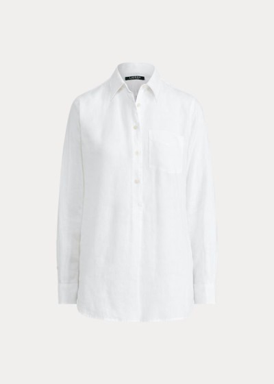 Camisa Ralph Lauren Linen Manga Comprida Mulher 90713-XRHD